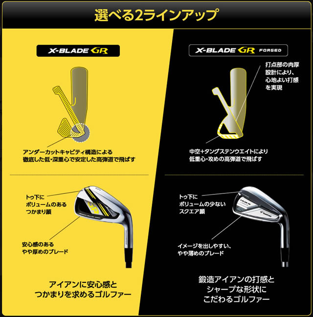 ツアーステージ　X-BLADE GR  FORGED アイアンセット