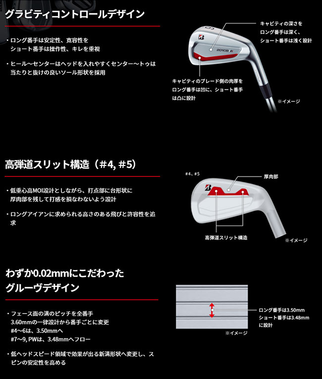 ブリヂストン　201cb(5〜PW)