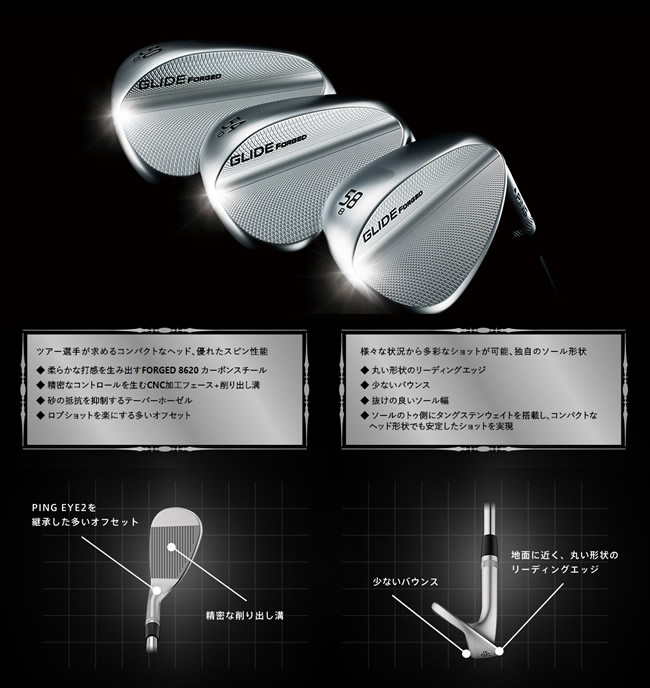 ping GLIDEforged ウェッジ58度