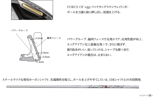 プロギア NEW egg 2013年モデル アイアン (通常生産) - ジーワンゴルフ