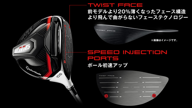 テーラーメイドTaylorMade ドライバーM6(付属品付)＿シャフト2本