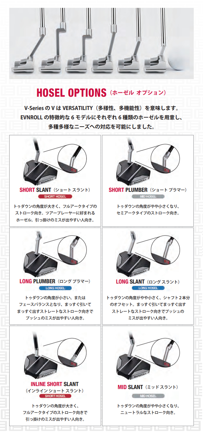 EVNROLL Vシリーズ パター - ジーワンゴルフ